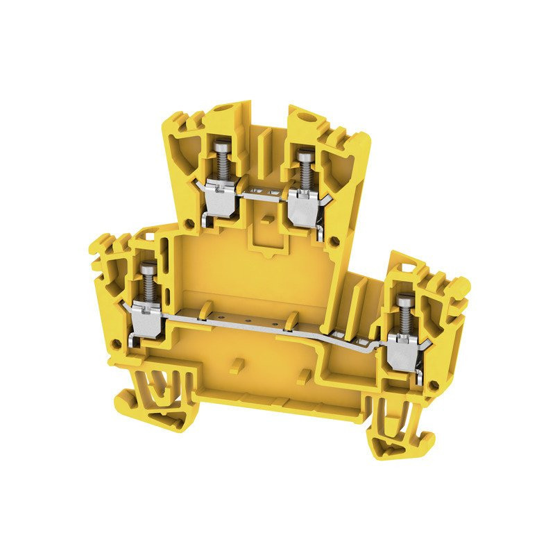 Weidmuller W-serie verbindingsrijgklem 0,5-4MM² eendr. 1,5-4MM² meerdr. geel