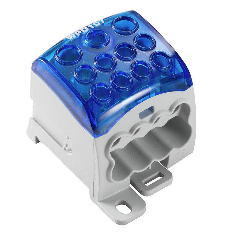Weidmuller W-serie verbindingsrijgklem blauw