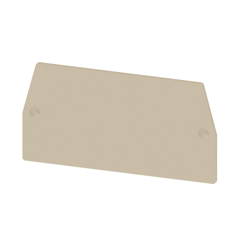 Weidmuller W-Series End And partition plate for terminals, dark beige, height: 68.5 MM, wi