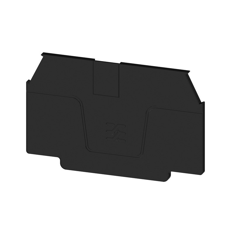 Weidmuller W-Series End Plate for terminals, black, height: 60 MM, width: 2 MM, V-0, wemid