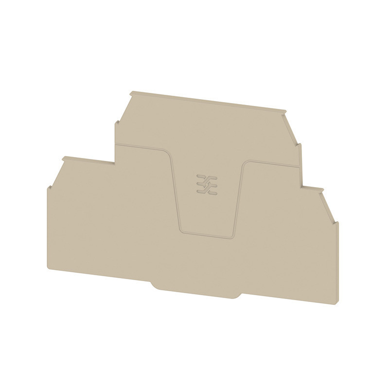 Weidmuller W-Series End Plate for terminals, dark beige, height: 95.5 MM, width: 2 MM, V-0
