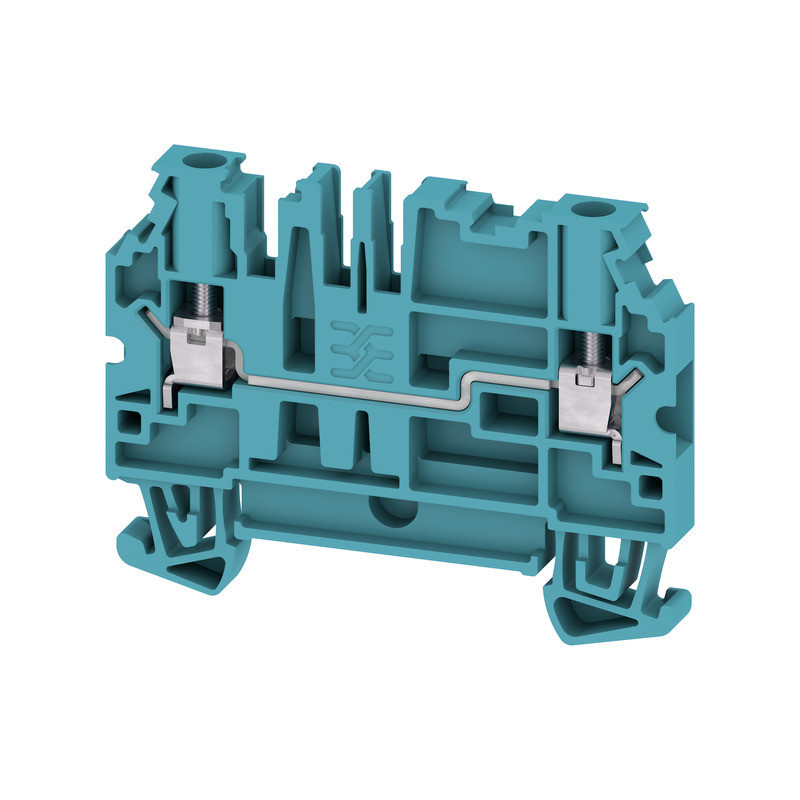 Weidmuller W-Series Feed-Through terminal block, screw connection, blue, 4 MM², 32 A, 800