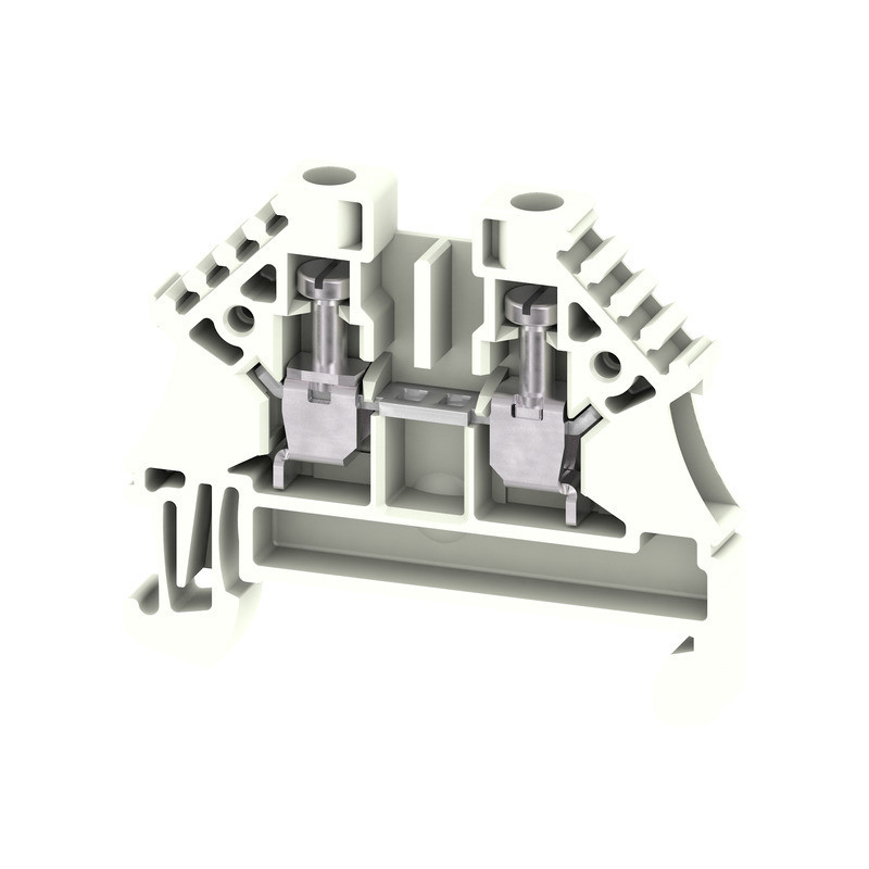 Weidmuller W-Series Feed-Through terminal block, screw connection, white, 2.5 MM², 24 A, 5