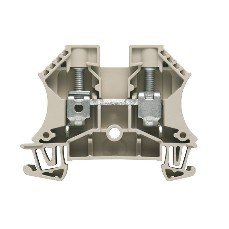 Weidmuller W-Series Feed-Through terminal block, screw connection, yellow, 10 MM², 57 A, 1