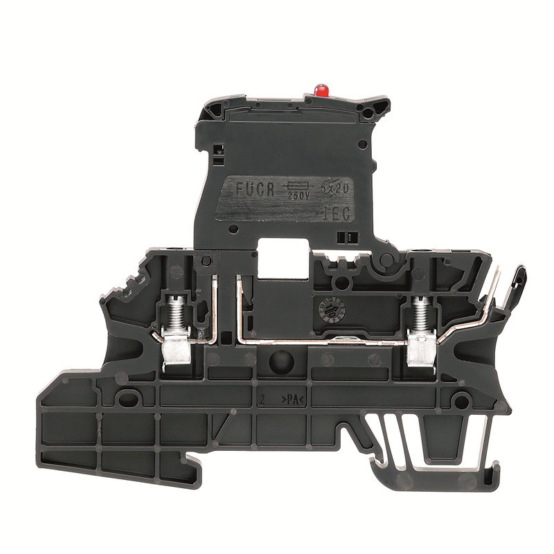 Weidmuller W-Series Fuse Terminal, screw connection, black, 2.5 MM², 6.3 A, 250 V, number