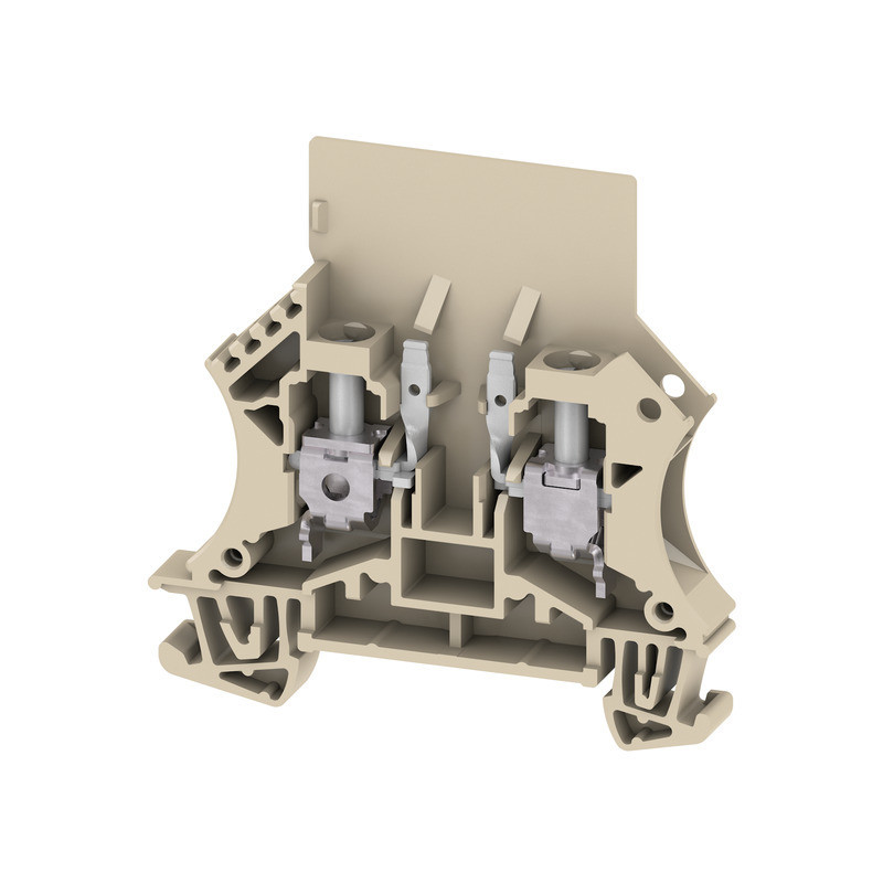 Weidmuller W-Series Fuse Terminal, screw connection, dark beige, 6 MM², 6.3 A, 500 V, numb