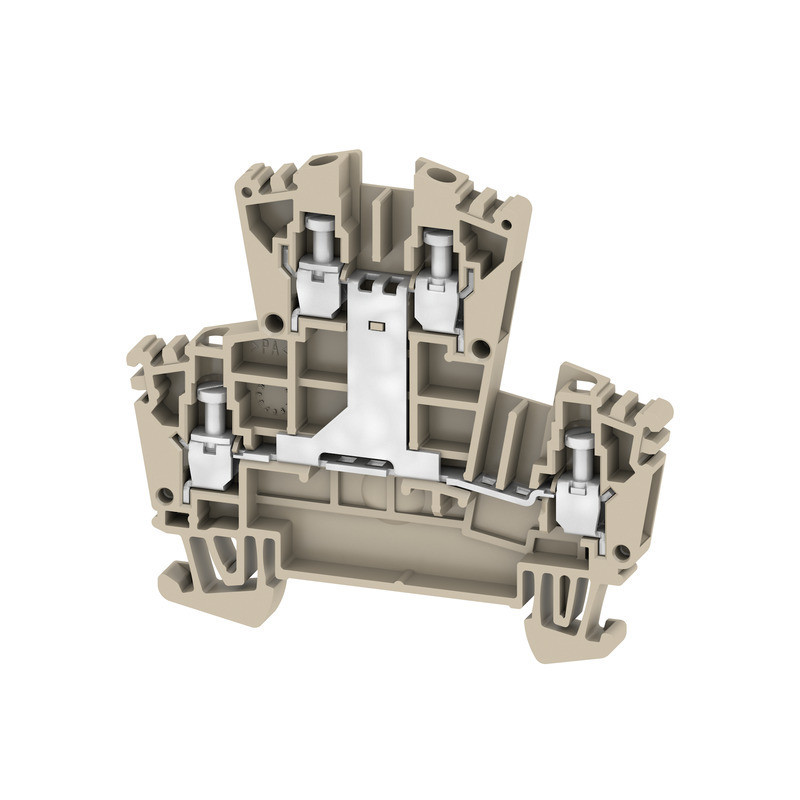 Weidmuller W-Series Multi-Tier modular terminal, screw connection, dark beige, 2.5 MM², 40