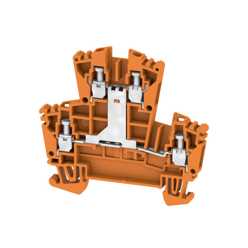 Weidmuller W-Series Multi-Tier modular terminal, screw connection, orange, 2.5 MM², 400 V,