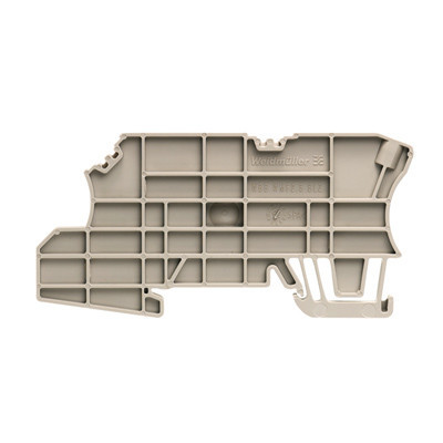 Weidmuller W-Series Partition Plate (terminal), dark beige, height: 88.5 MM, width: 5.08 M