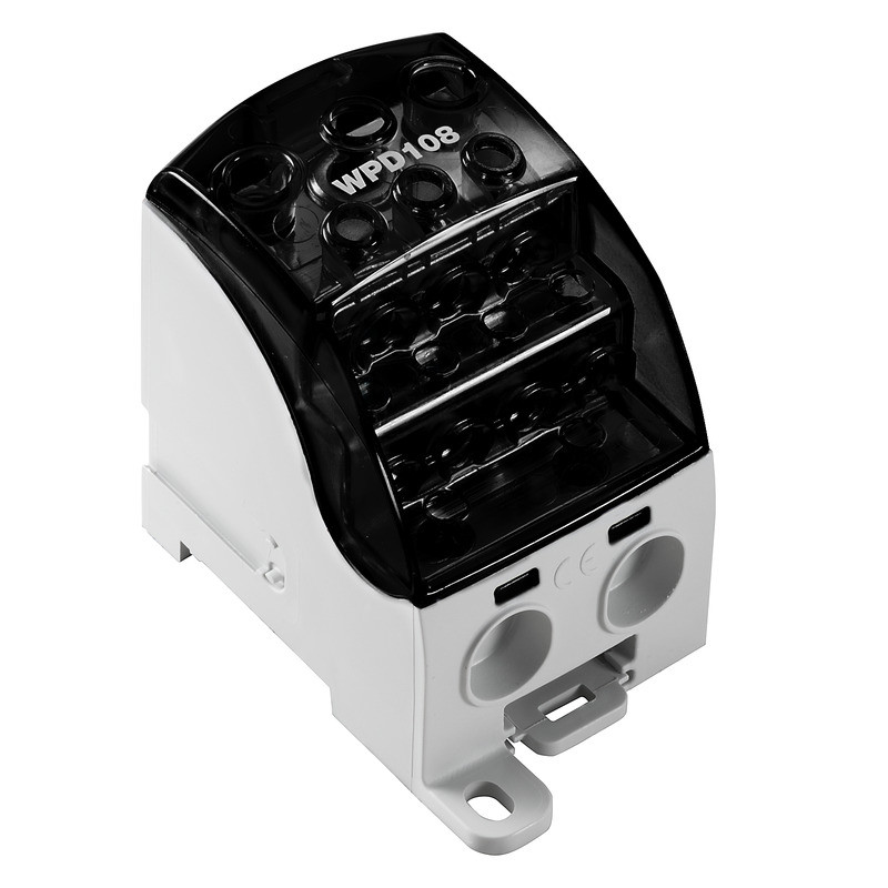 Weidmuller W-Series Potential Distributor terminal, screw connection, black, 120 MM², 400