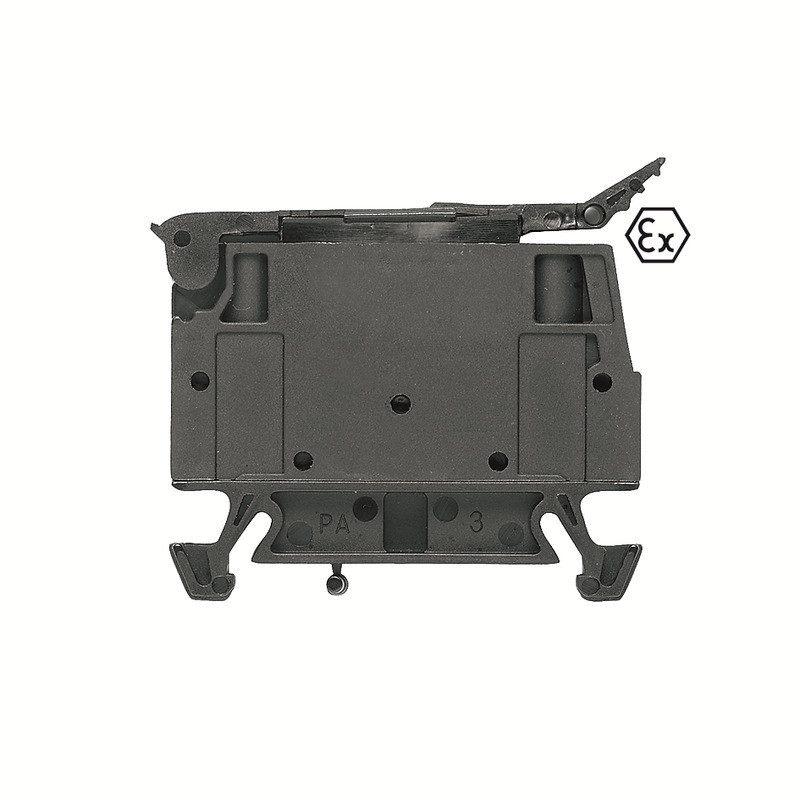 Weidmuller W-Series Fuse Terminal, screw connection, black, 4 MM², 6.3 A, 500 V, number of