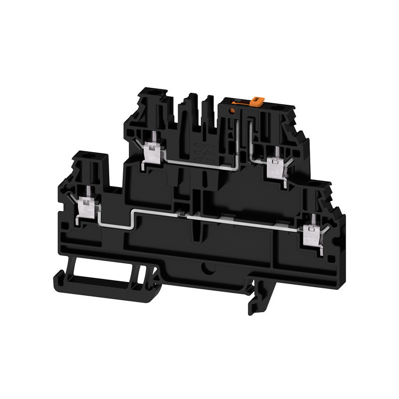 Weidmuller W-Series Test-Disconnect terminal, screw connection, black, 4 MM², 28 A, 500 V,