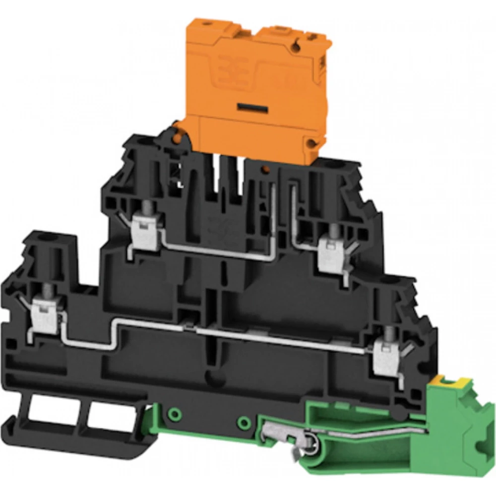 Weidmuller W-Series Test-Disconnect terminal, screw connection, black, 4 MM², 28 A, 500 V,