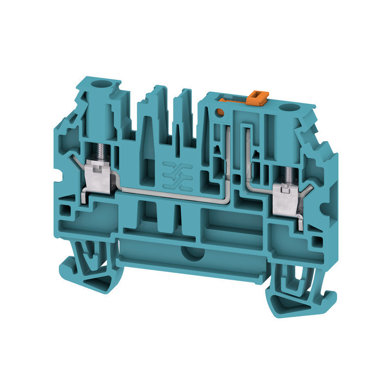 Weidmuller W-Series Test-Disconnect terminal, screw connection, blue, 4 MM², 28 A, 500 V,