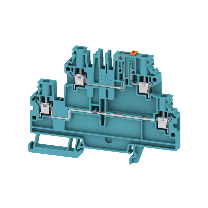 Weidmuller W-Series Test-Disconnect terminal, screw connection, blue, 4 MM², 28 A, 500 V,