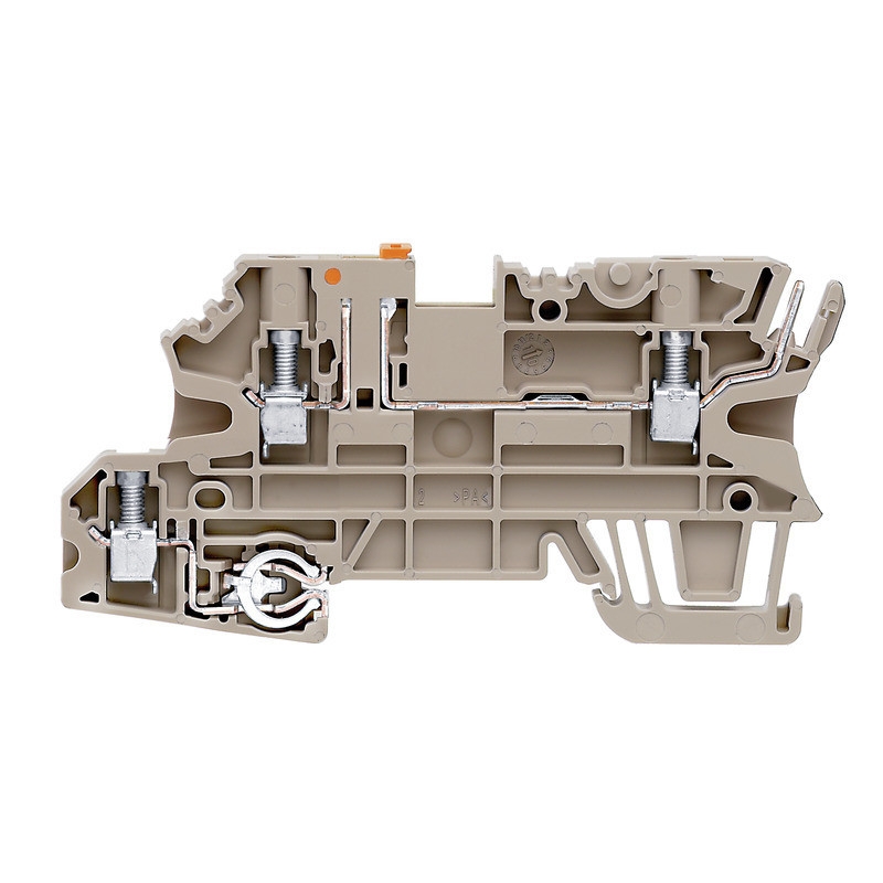 Weidmuller W-Series Test-Disconnect terminal, screw connection, dark beige, 2.5 MM², 20 A,