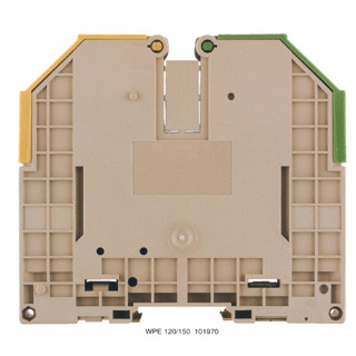 Weidmuller W-serie aardrijgklem 35-120MM groen/geel