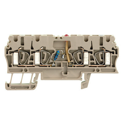 Weidmuller Verbindingsrijgklem 0,5-4MM² eendr. 0,5-4MM² meerdr. beige
