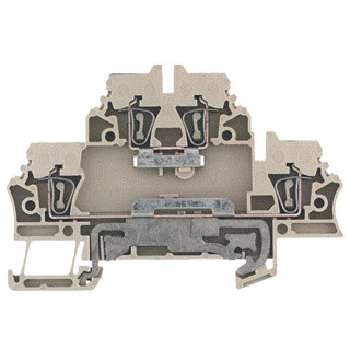 Weidmuller ZDK verbindingsrijgklem 0,5-2,5MM² eendr. beige
