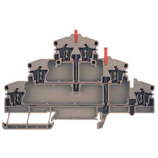 Weidmuller Verbindingsrijgklem 0,5-2,5MM² eendr. 0,5-4MM² meerdr. beige