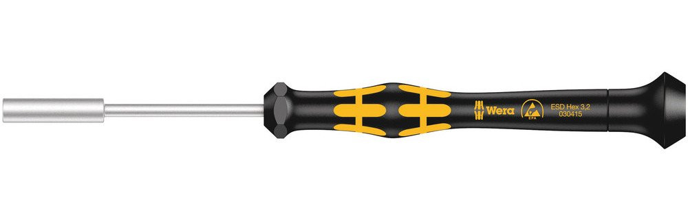 Wera Serie ESD 1569 Esd kraftform micro dopschroevendraaier, 3.2 X 60 MM