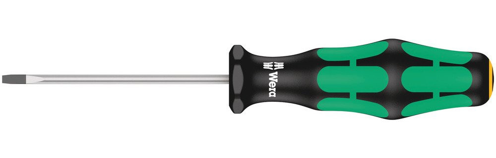 Wera Kraftform Plus – Serie 300 335 Sleuf schroevendraaier, electriciën kling, 0.4 X 2 X 60 MM