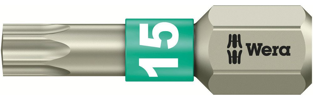 Wera Bits voor TORX® schroeven 3867/1 TS torx bits, RVS, TX 15 X 25 MM