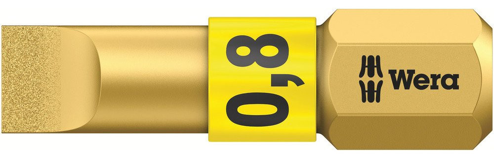 Wera Bits voor Sleufschroeven 800/1 BDC sleufschroeven bits, 0.8 X 5.5 X 25 MM