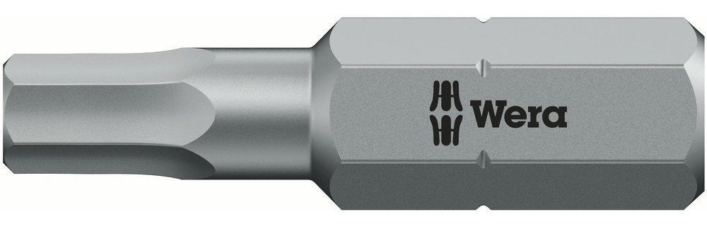 Wera Bits voor Binnenzeskant BO-schroeve 840/1 Z zeskant bo bits met boring, 2 X 25 MM