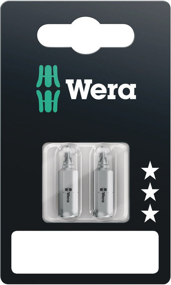 Wera Bits voor Phillips-schroeven 851/1 Z SB bits phillips, PH 1 X 25 MM, 2-delig