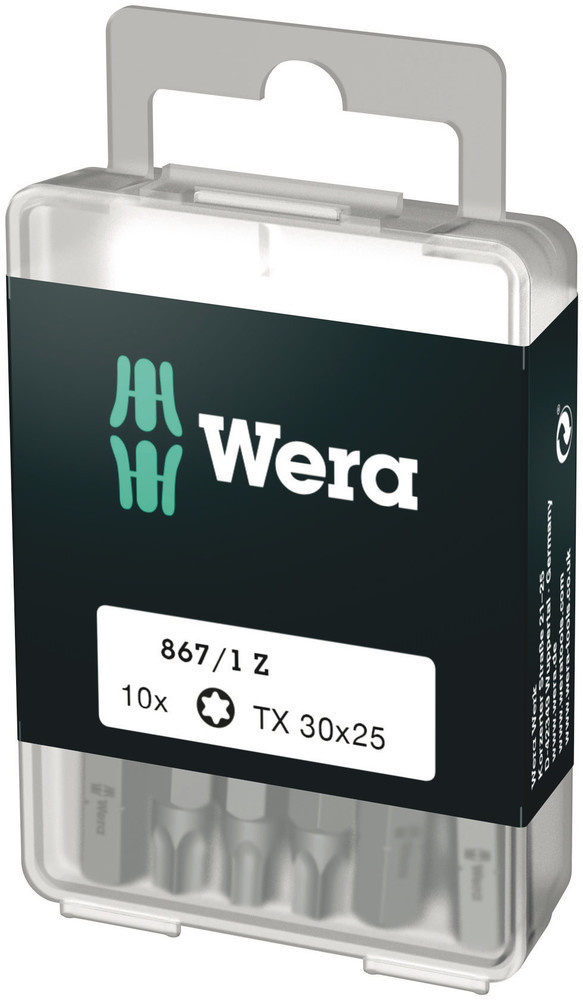 Wera Bits voor TORX® schroeven 867/1 torx bits diy, TX 30 X 25 MM, 10-delig