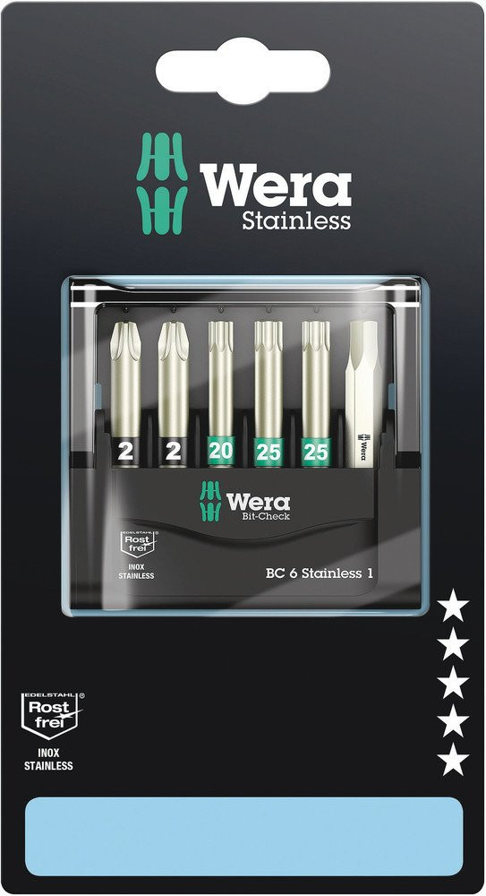 Wera BITSET STAINLESS 1 SB 6DL