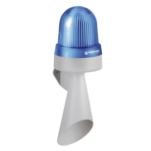 Werma Combination Led Hoorn WM continue 10-48vac/DC bu
