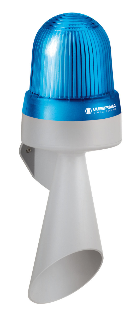 Werma Combination Led Hoorn WM continue 10-48vac/DC bu