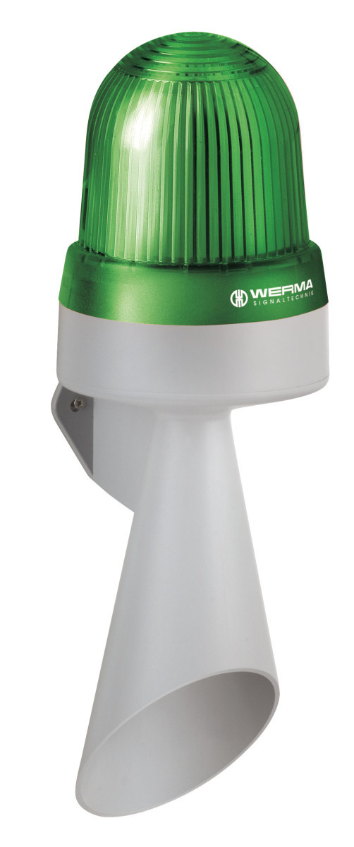 Werma Combination Led Hoorn WM continue 10-48vac/DC GN