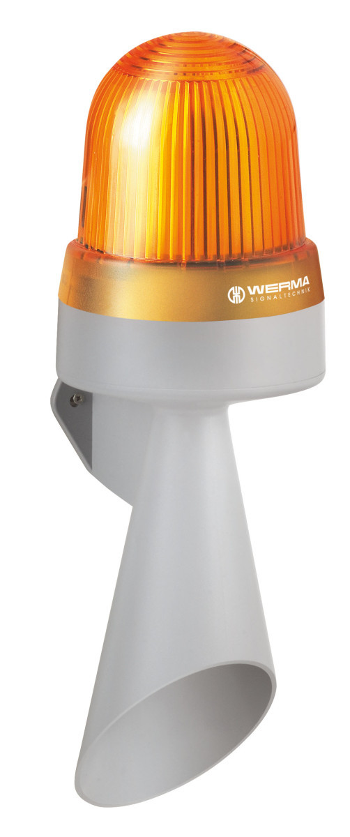 Werma Combination Led Hoorn WM continue 10-48vac ye
