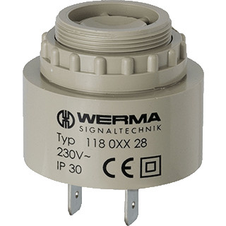 Werma Electronic buzzer em continuous tone 12VDC GY
