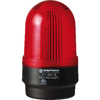 Werma Led permanente lamp-bodemmontage-230vac rood