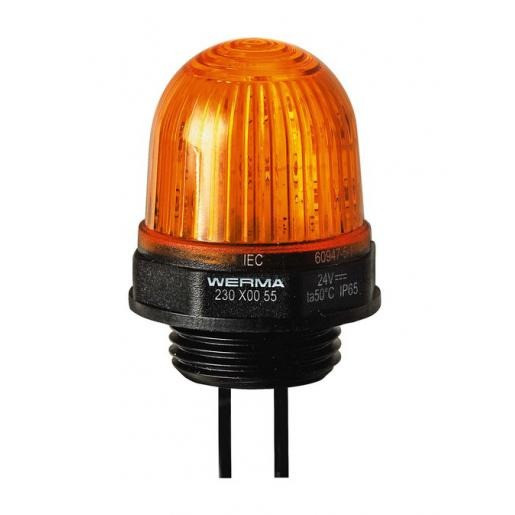 Werma Led permanente lamp-inbouwmontage-115vac oranje