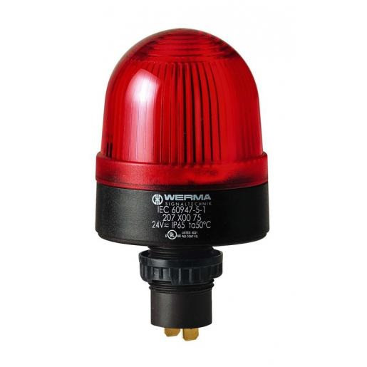 Werma Led permanente lamp-inbouwmontage-24vac/DC rood