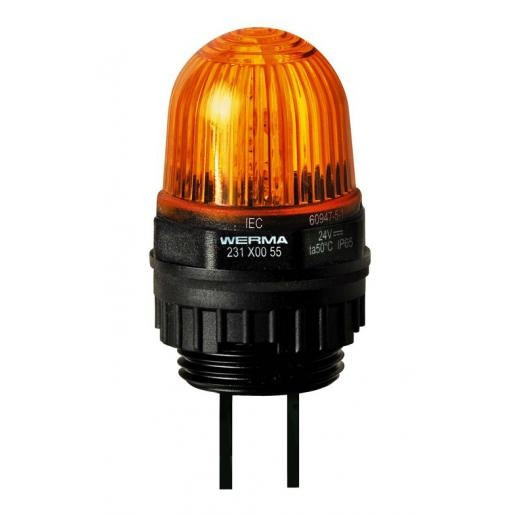 Werma Led permanente lamp-inbouwmontage-24VDC oranje