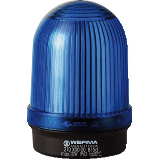 Werma Permanente lamp-bodemmontage-12-240vac/DC blauw