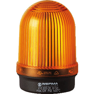 Werma Permanente lamp-bodemmontage-12-240vac/DC oranje