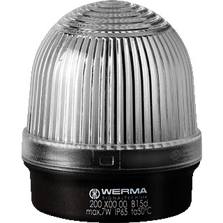Werma Permanente lamp-bodemmontage-12-240vac/DC transparant