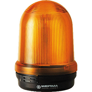 Werma Permanente lamp-bodemmontage-12-250vac/DC oranje