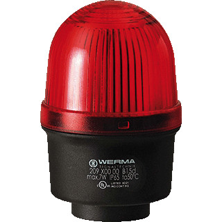 Werma Permanente lamp-buismontage-12-240vac/DC rood