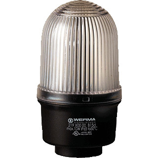 Werma Permanente lamp-buismontage-12-240vac/DC transparant