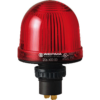 Werma Permanente lamp-inbouwmontage-12-48vac/DC rood