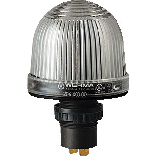 Werma Permanente lamp-inbouwmontage-12-48vac/DC transparant