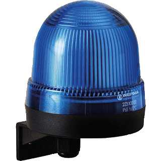 Werma Permanente lamp-zijdelingse montage-12-240vac/DC blauw
